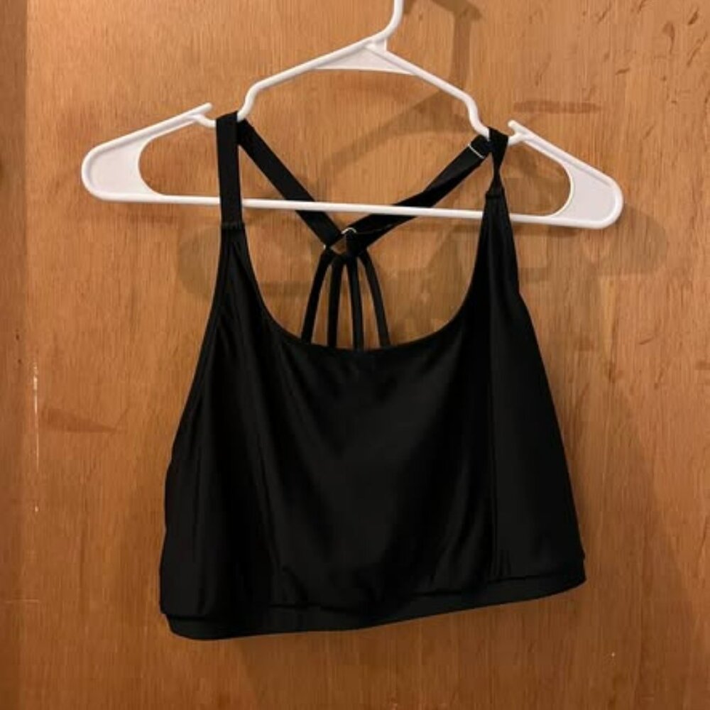 Size 20W - Black Swim Top